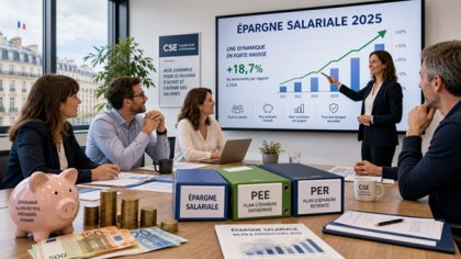 Forte progression de l’épargne salariale en 2025