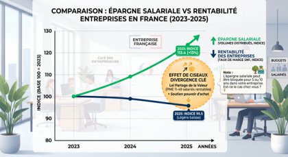 Votre épargne salariale progresse-t-elle autant que pour la moyenne des entreprises françaises ?